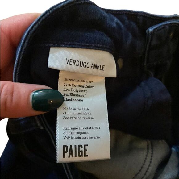 PAIGE Vertugo Ankle Jeans Size 26 - Picture 10 of 10
